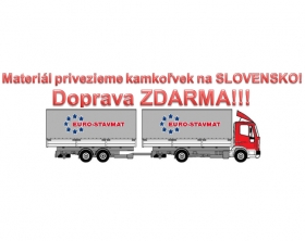 Predaj stavebného materiálu s dopravou zadarmo