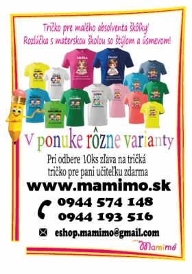 potlač tričiek pre predškolákov