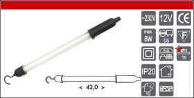 TL 2007-230-08 1x8W/230V čierna