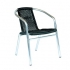 Exteriérová hliníková stolička Lea