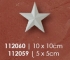 Hvezda 10x10cm päťcípa 