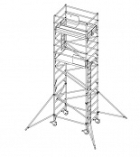Pojazdné lešenie Wpk 109 pracovná výška 8,4 m 