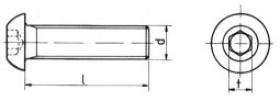 Normalizované skrutky s vnútorným šesťhranom, so šošovkovou hlavou