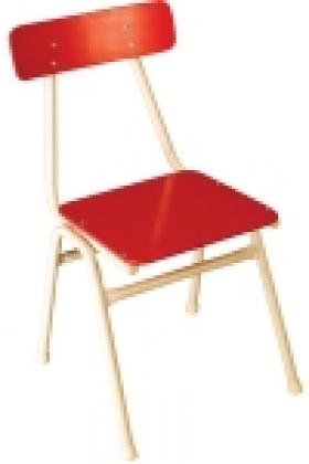Stolička Priska s červeným sedákom