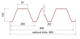 Trapézový profil T153