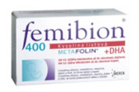 Femibion® 400 Kyselina listová Metafolin® + Dha  výživový doplnok