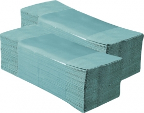 Zelené papierové uteráky skladané z-z, 4000 ks 