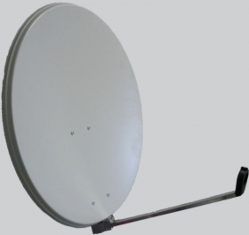 Kvalitná oceľová parabola 65cm - OP 65E FE White