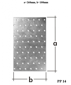 Spojovacie Prvky - Dierovaná platňa PP14