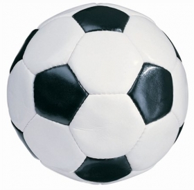 Lopta futbalová čierno-biela 