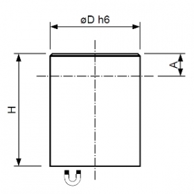 Magnetický prvok valcový s toleranciou h6, SmCo5 
