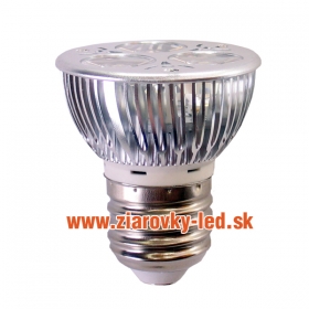 LED žiarovka E27 Hr16 3x1W Ww