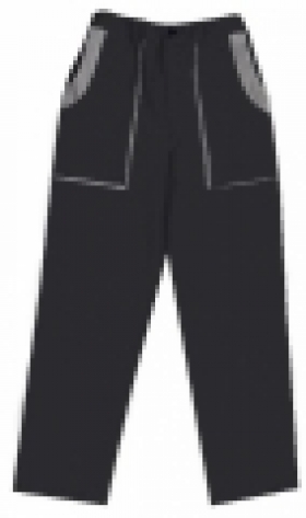 Nohavice Lux Jozef montérkové, čierno-šedé  