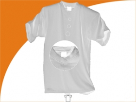 Tričko unisex V - neck 160g, biele 
