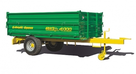 Big 3 - 4000 - třístranný sklápěcí traktorový návěs