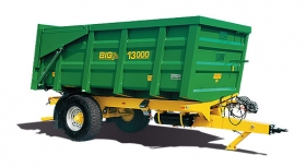 Big 10 - 13000 - jednostranný sklápěcí traktorový návěs