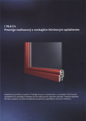 Plastové okná - Profilový systém Prestige nadčasový s vonkajším hliníkovým opláštením 
