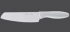 Easy Cut nôž Santoku 17cm, biely 
