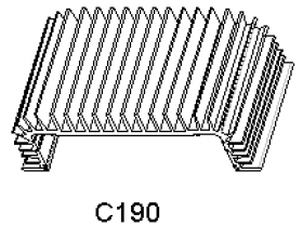 Hliníkové chladiče C 190