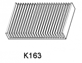 Hliníkové chladiče K 163