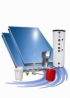 Solárna zostava - ploché kolektory Attack Solartherm 200 - pre rovnú strechu