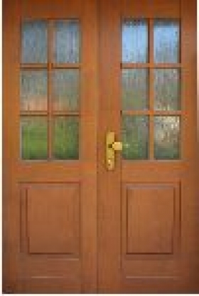 Exteriérové dvere drevené