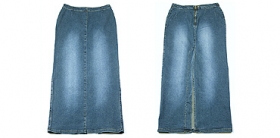 Dámska jeansová sukňa (dlhá) SJ1 