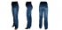 Tehotenské riflové nohavice s úpletovým pásom MJN-U1-M34
