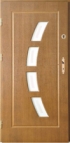 Vchodové dvere z masívu Rmdoor Frezia F5 – farba orech