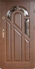Vchodové dvere z masívu Rmdoor Skos – farba  orech