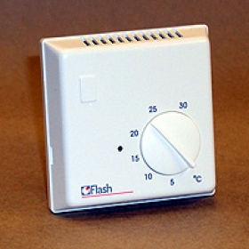 Regulácia elektrického kúrenia - Izbový termostat analógový Flash 25800