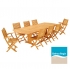 Záhradný set nábytku (stôl a stoličky) Sillage