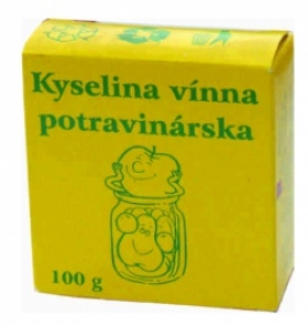 Kyselina vínna potravinárska 100g