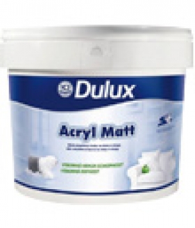 Biela otěruodolná akrylátová farba na steny a stropy v interiéri - Dulux acryl matt