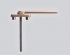 Balkónová kľučka s rozetou znížená bronzová 