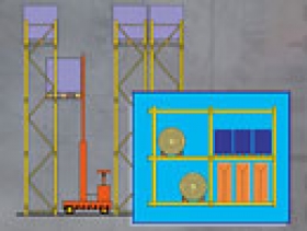 Skladové riešenia Stow, regály pre tovar uložený na paletách - Bežný spôsob skladovania