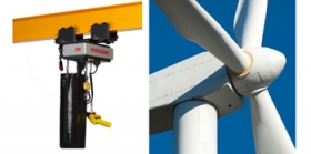 Elektrické řetězové vrátky pro větrné turbíny