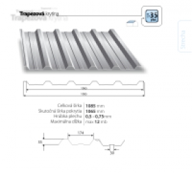 Trapézová krytina Blachotrapez T-35 plus