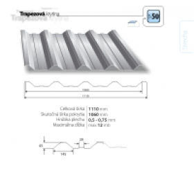 Trapézová krytina Blachotrapez T-50