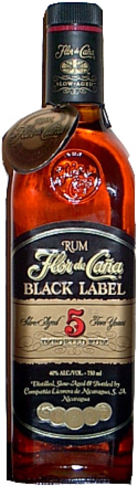 Alkohol - Rum Flor de Cana Black 5 y.o. 40% 0,7l