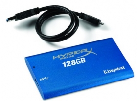 Externý SSD disk - 128GB Kinsgton HyperX Max External SSD USB 3.0