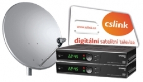 Satelitný komplet pre príjem CZ a SK programov nezávisle na dvoch TV 