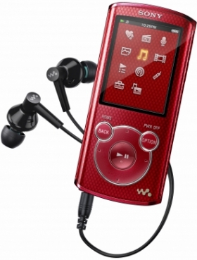 Sony MP3 přehrávač 8 GB NWZ-E464 červený