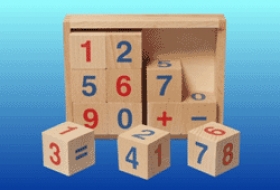 Drevené hračky - Kocky čísla