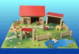 Drevené hračky - Farma