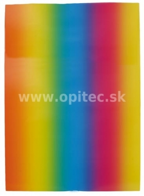 Farebný kartón dúha, 49 x 68 cm, 10 ks