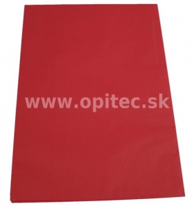 Hodvábny papier, 50 x 70 cm, červený, 5 ks