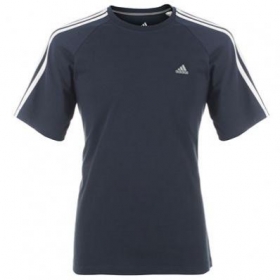 Oblečenie, tričká, Adidas 3 Stripe Crew Tee 