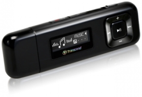 Transcend MP330 4GB MP3 prehrávač s FM rádiom, 1''OLED displej 128x32, čierny