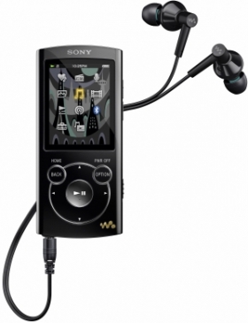 Sony MP3 přehrávač 8 GB NWZ-S764 černý,LED,BT,FM